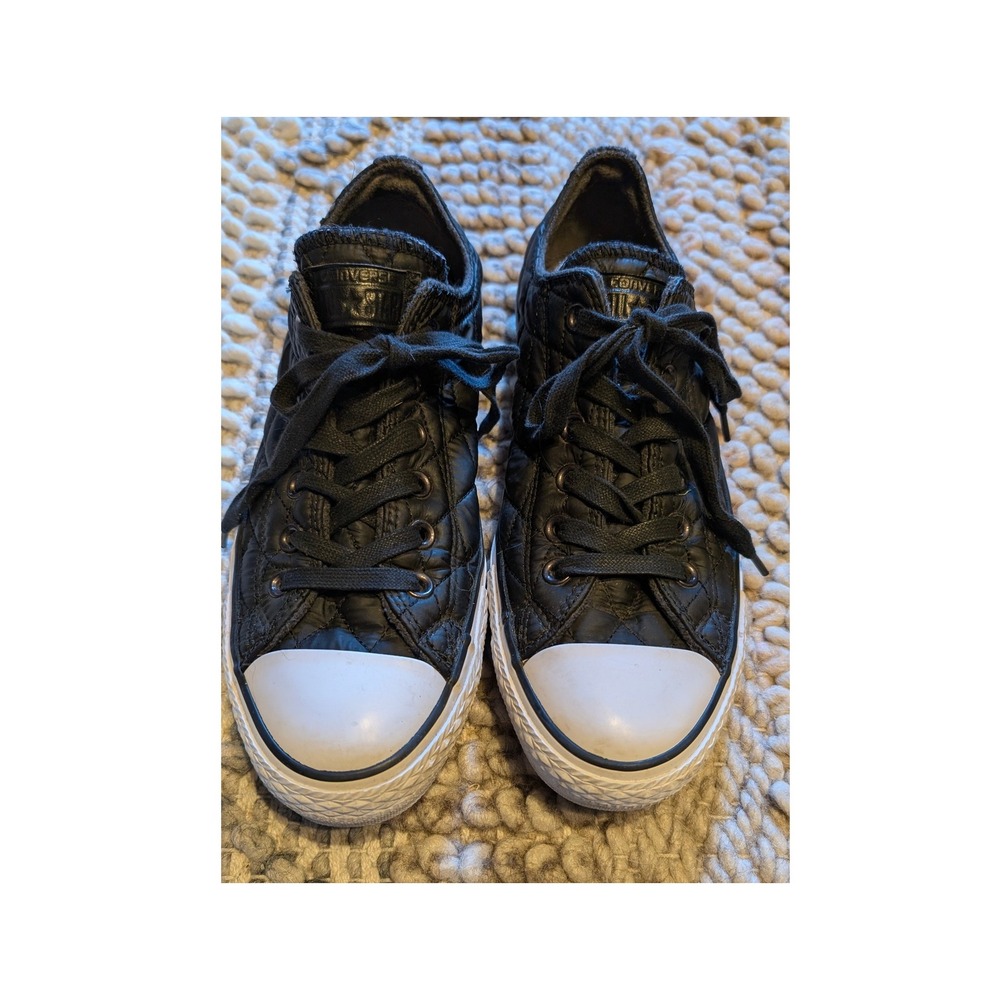 Converse Chuck Taylor All Star 149550C Quilted Black Shoes Men 7.5 Women 9.5 HTF